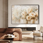 Floral 806 Canvas Art 60 x 40 cm / Black
