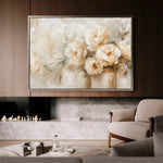 Floral 806 Canvas Art 60 x 40 cm / Black