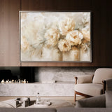 Floral 806 Canvas Art 60 x 40 cm / Black