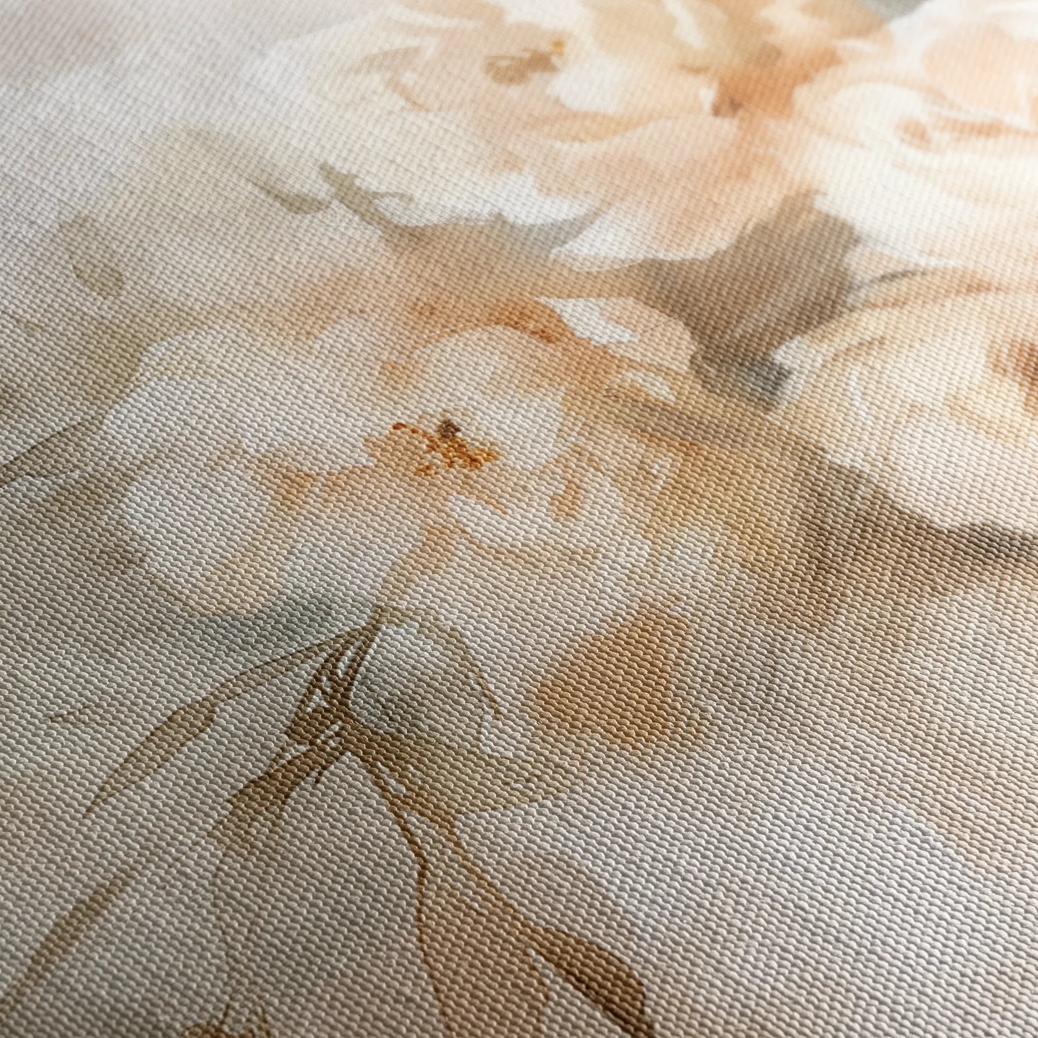 Floral 806 Canvas Art 60 x 40 cm / Black