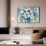 Floral 807 Canvas Art 60 x 40 cm / Black