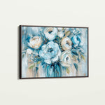 Floral 807 Canvas Art 60 x 40 cm / Black