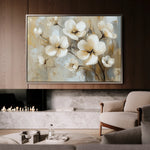 Floral 808 Canvas Art 60 x 40 cm / Black