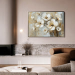 Floral 808 Canvas Art 60 x 40 cm / Black
