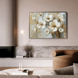Floral 808 Canvas Art 60 x 40 cm / Black