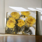 Floral 809 Canvas Art 60 x 40 cm / Black