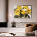 Floral 809 Canvas Art 60 x 40 cm / Black