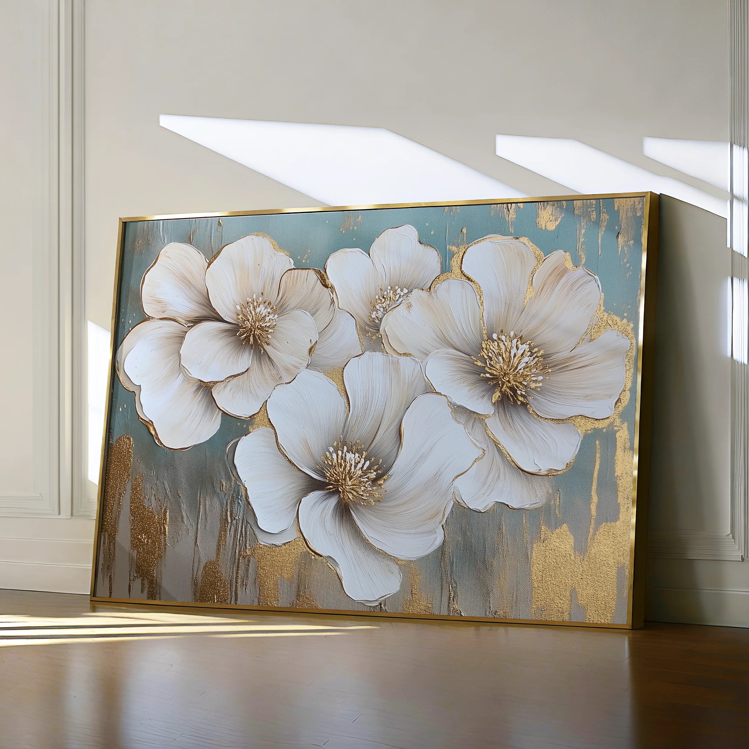 Floral 810 Canvas Art 60 x 40 cm / Black