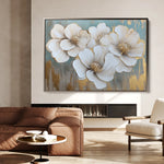 Floral 810 Canvas Art 60 x 40 cm / Black