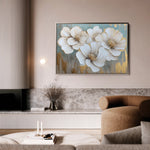 Floral 810 Canvas Art 60 x 40 cm / Black