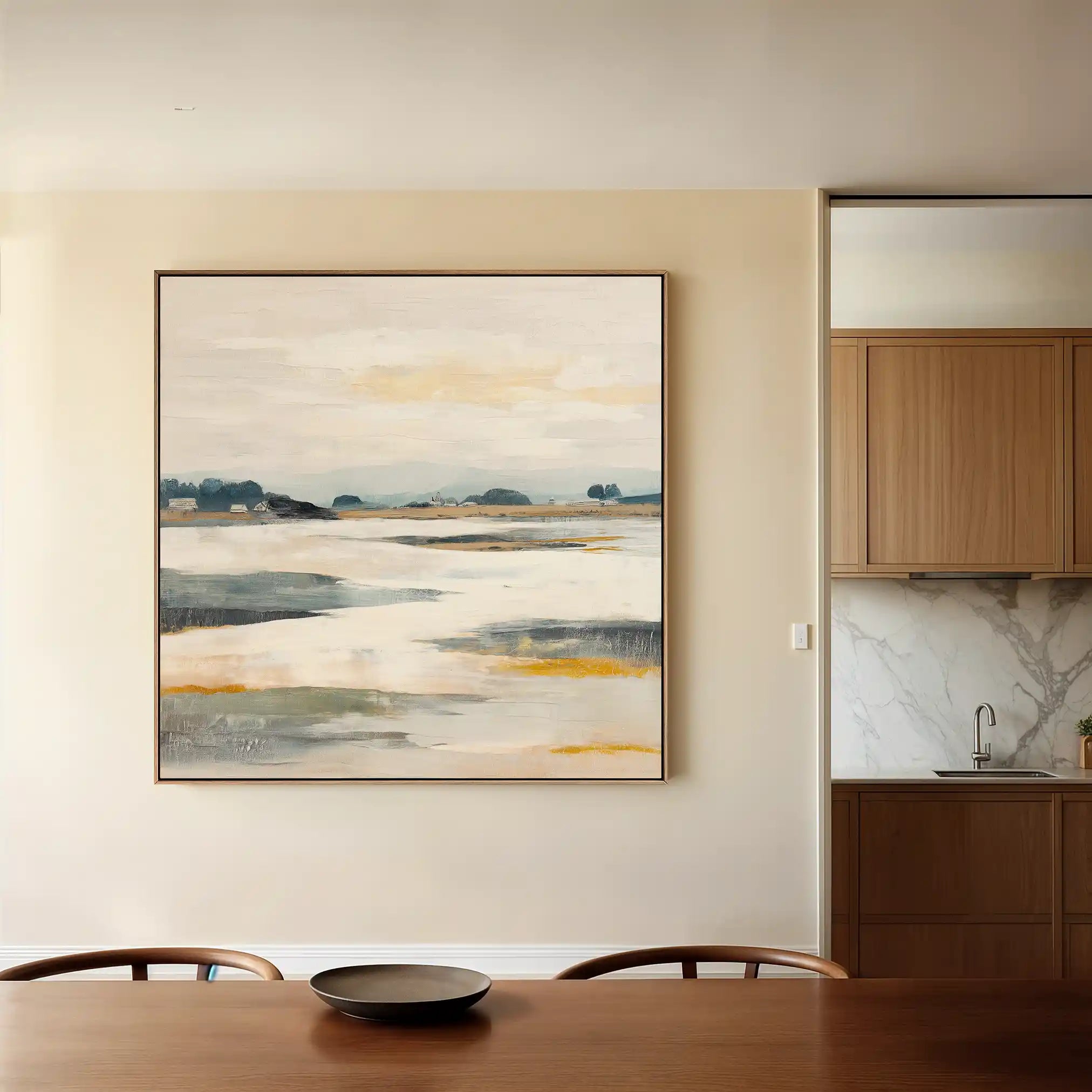 Abstract 811 Canvas Art 60 x 60 cm / Black