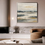 Abstract 811 Canvas Art 60 x 60 cm / Black