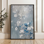 Floral 812 Canvas Art 60 x 40 cm / Black