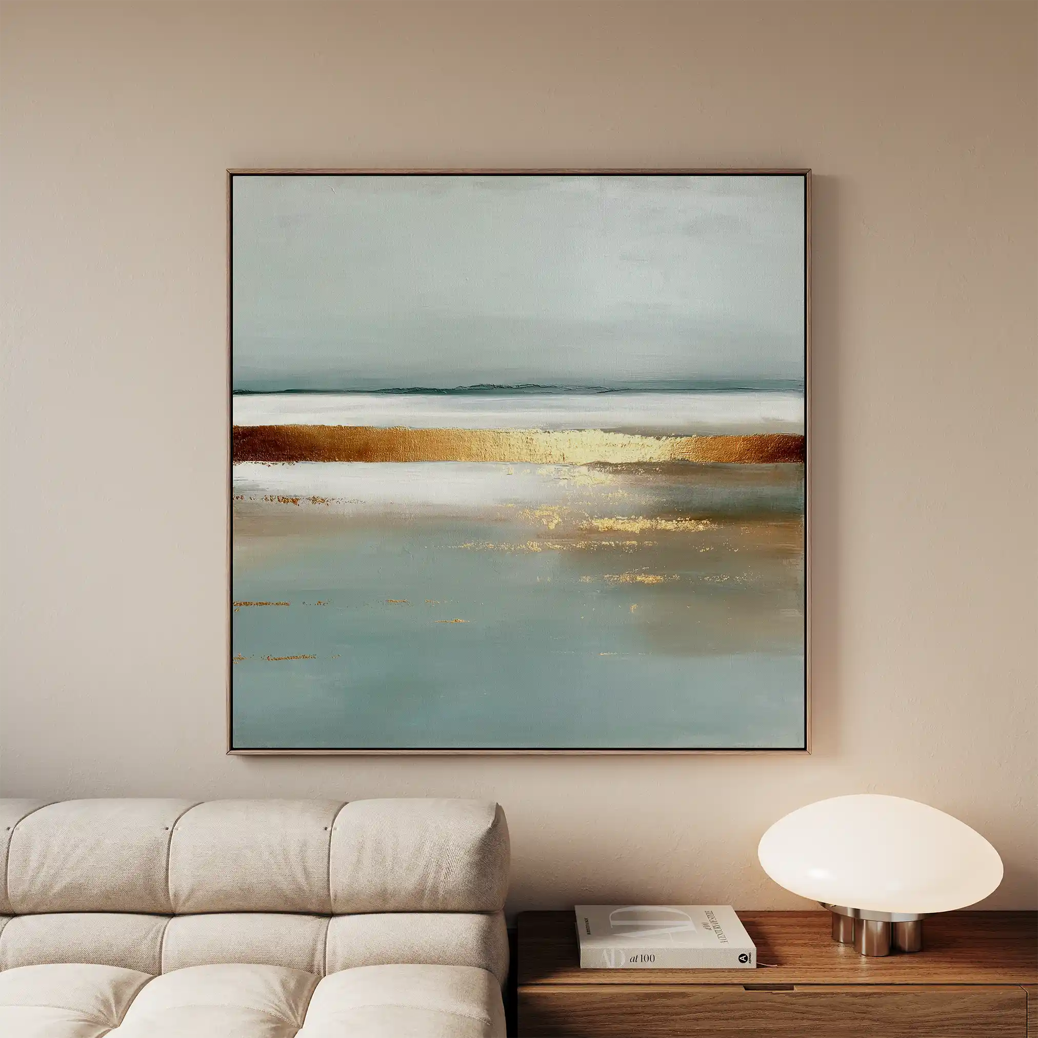 Abstract 813 Canvas Art 60 x 60 cm / Black