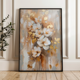 Floral 813 Canvas Art 60 x 40 cm / Black