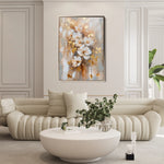 Floral 813 Canvas Art 60 x 40 cm / Black