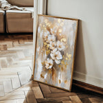 Floral 813 Canvas Art 60 x 40 cm / Black