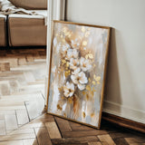 Floral 813 Canvas Art 60 x 40 cm / Black