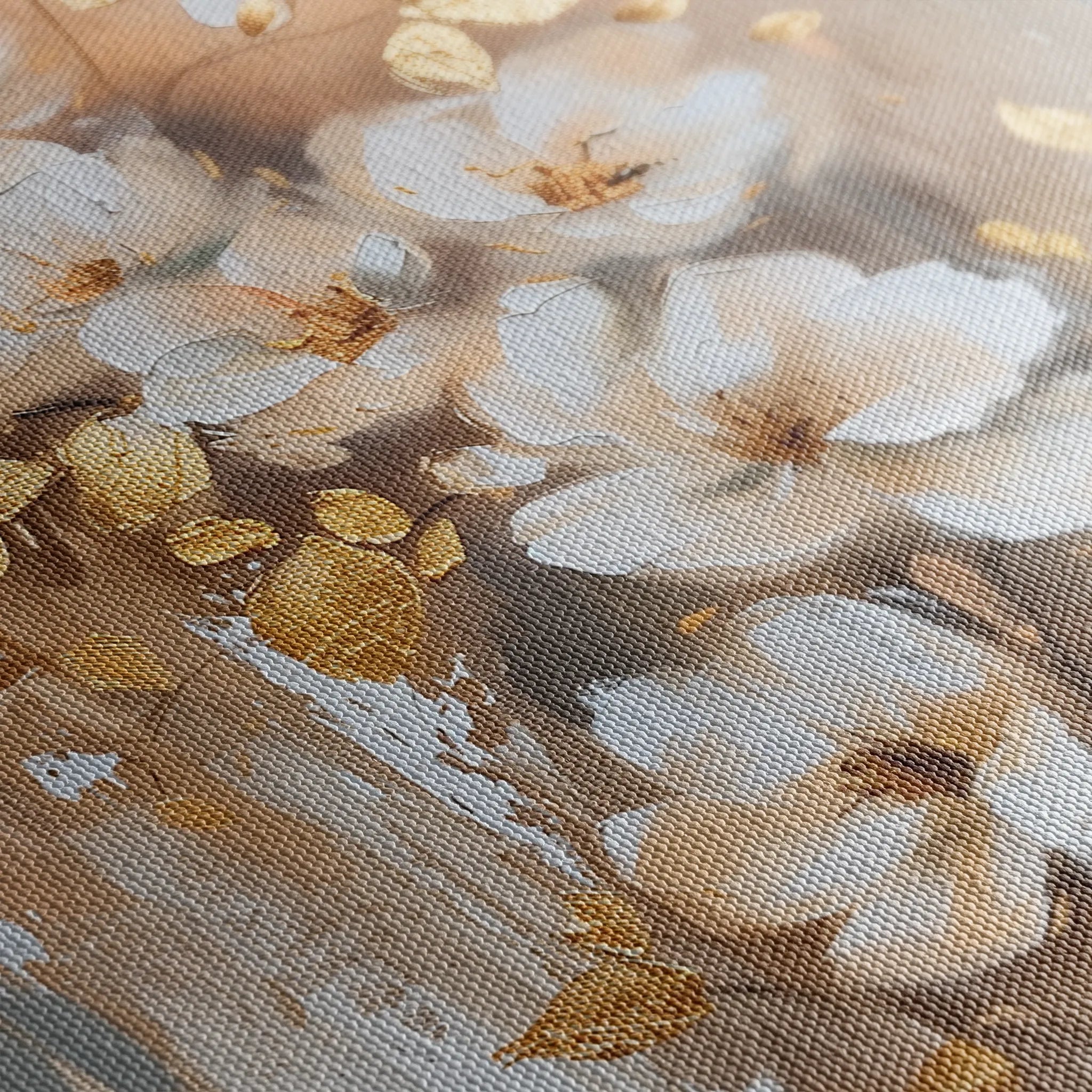 Floral 813 Canvas Art 60 x 40 cm / Black