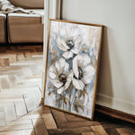 Floral 814 Canvas Art 60 x 40 cm / Black