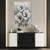 Floral 814 Canvas Art 60 x 40 cm / Black
