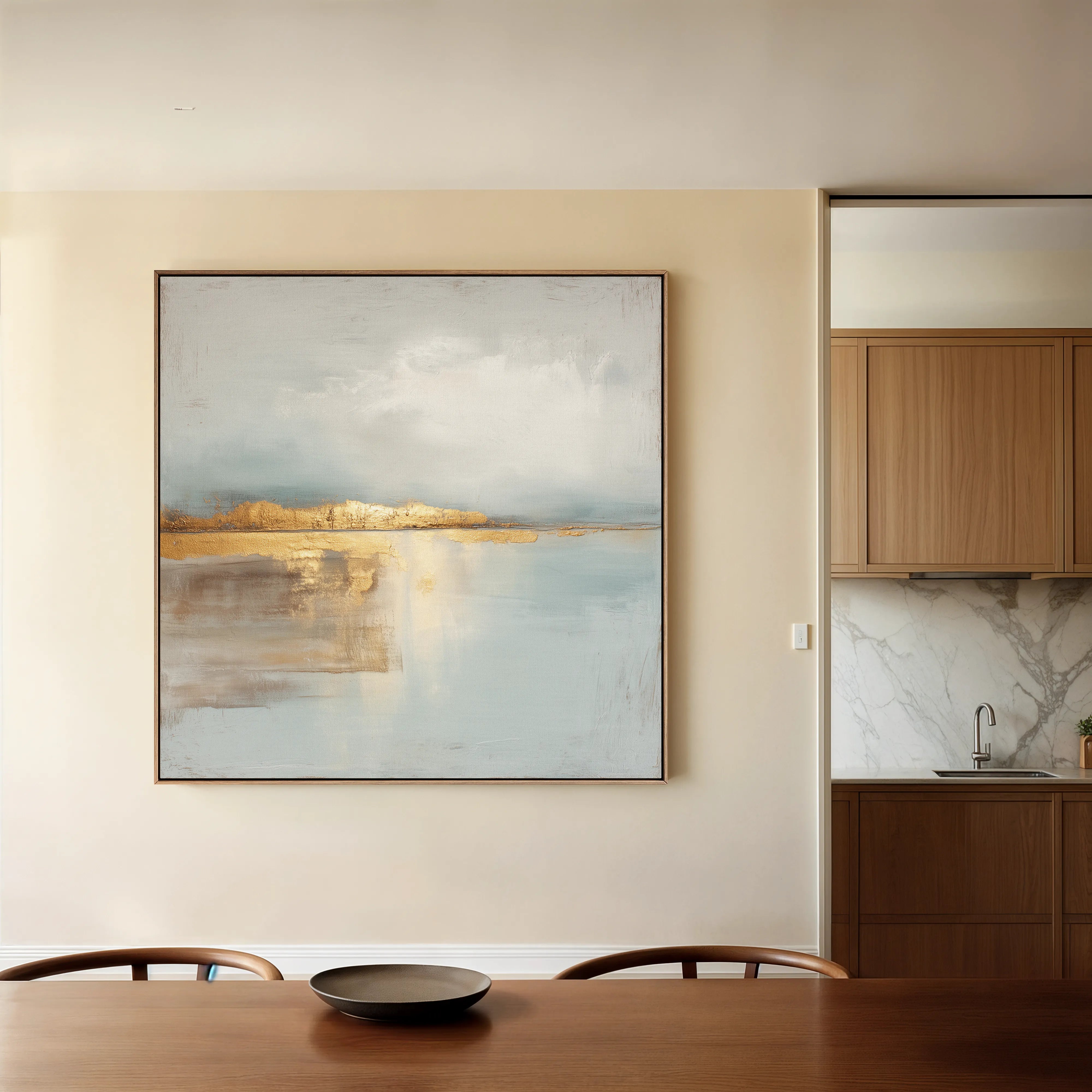 Abstract 815 Canvas Art 60 x 60 cm / Black