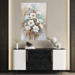 Floral 815 Canvas Art 60 x 40 cm / Black