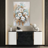 Floral 815 Canvas Art 60 x 40 cm / Black