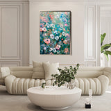 Floral 816 Canvas Art 60 x 40 cm / Black