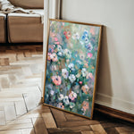 Floral 816 Canvas Art 60 x 40 cm / Black