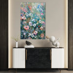 Floral 816 Canvas Art 60 x 40 cm / Black
