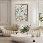 Floral 817 Canvas Art 60 x 40 cm / Black