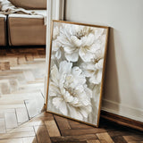Floral 817 Canvas Art 60 x 40 cm / Black