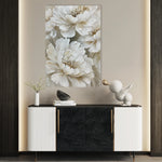 Floral 817 Canvas Art 60 x 40 cm / Black