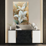 Floral 818 Canvas Art 60 x 40 cm / Black