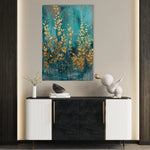 Floral 819 Canvas Art 60 x 40 cm / Black