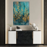 Floral 819 Canvas Art 60 x 40 cm / Black