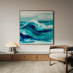 Abstract 820 Canvas Art 60 x 60 cm / Black