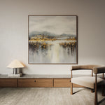 Abstract 821 Canvas Art 60 x 60 cm / Black