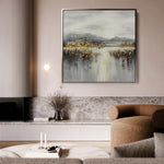 Abstract 821 Canvas Art 60 x 60 cm / Black