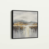 Abstract 821 Canvas Art 60 x 60 cm / Black