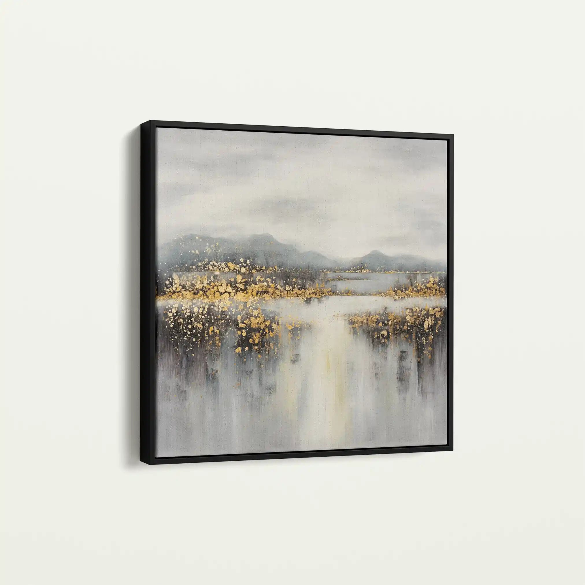 Abstract 821 Canvas Art 60 x 60 cm / Black