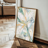 Floral 821 Canvas Art 60 x 40 cm / Black