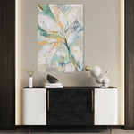 Floral 821 Canvas Art 60 x 40 cm / Black