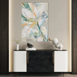 Floral 821 Canvas Art 60 x 40 cm / Black