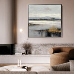 Abstract 822 Canvas Art 60 x 60 cm / Black