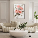Floral 822 Canvas Art 60 x 40 cm / Black