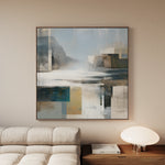 Abstract 823 Canvas Art 60 x 60 cm / Black