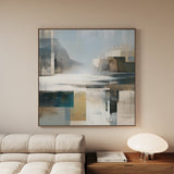 Abstract 823 Canvas Art 60 x 60 cm / Black
