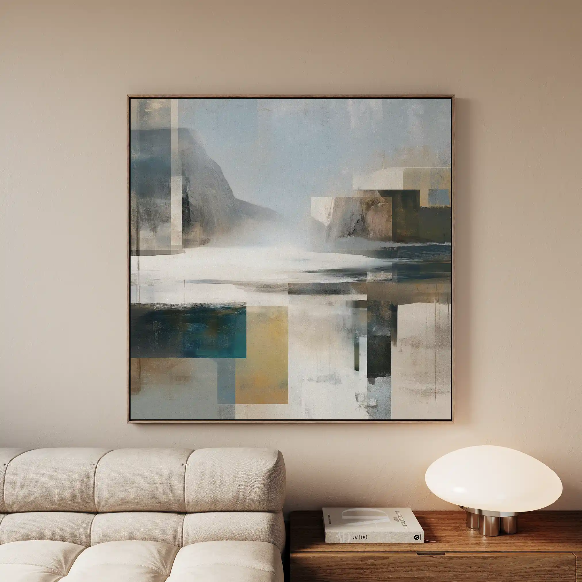 Abstract 823 Canvas Art 60 x 60 cm / Black